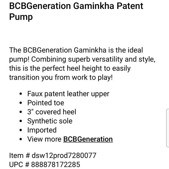 NWOT BCBG PARIS patent leather pumps - Picture 11 of 11